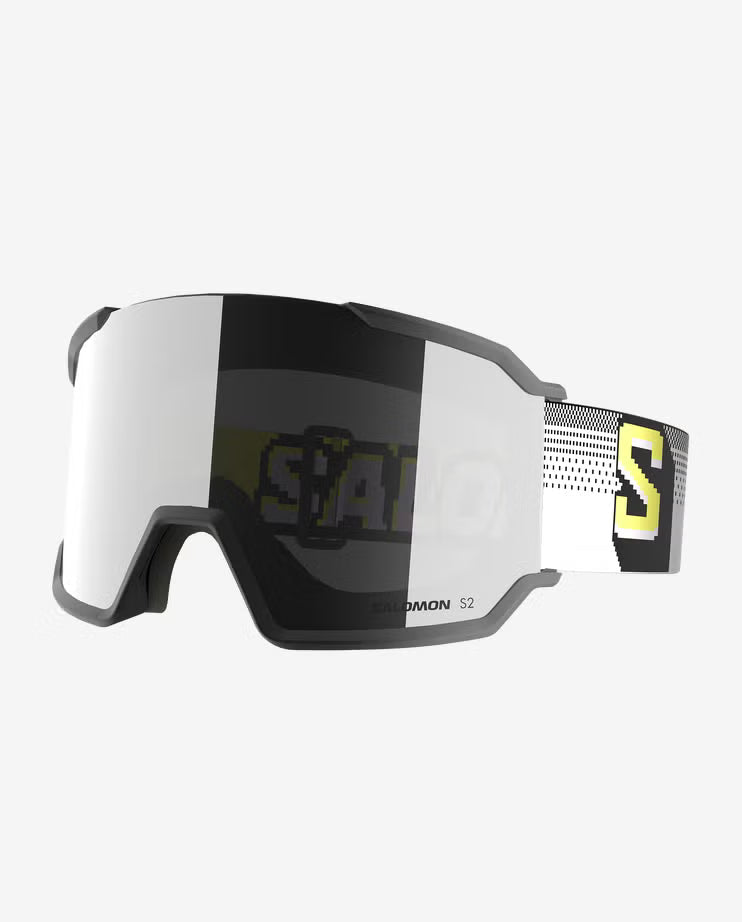 Maschera Sci Salomon S/View 3 Bk Pixel/Super White L47921400