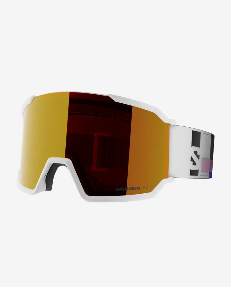 Maschera Sci Salomon S/View 3 White Addikt/Mid Red L47920700