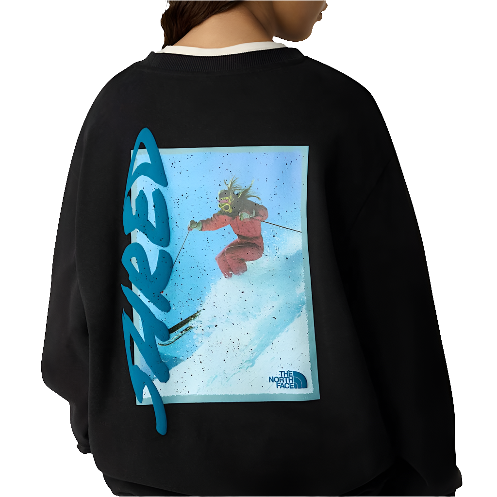 Felpa The North Face U Nse Slopes Relaxed Crew Sweatshirt-gra NF0A8EU5